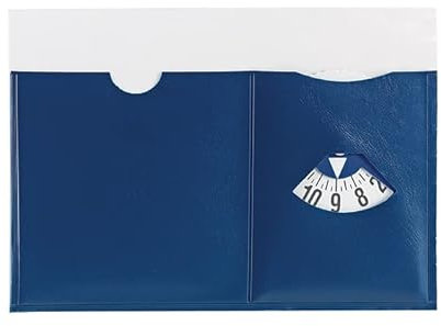 Porta assicurazione con Disco orario Mini Disco orario con Rotella in Cartone portacontrassegno Auto Parabrezza Auto Furgone Camion Camper One Shop