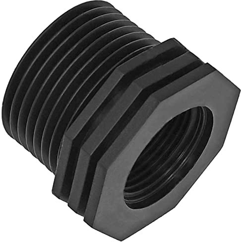 MegaHaustechnik Reduzier Stück aus Kunststoff PP Außengewinde AG 3/4 x 1/2 Zoll Innengewinde IG reduziert Gewinde Fitting Trinkwasser geeignet Reduzierung Verbinder Verschraubung Adapter Stück