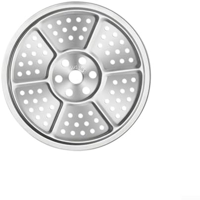 HEBEOT Vassoio rotondo per cottura a vapore in acciaio inossidabile 304, vassoio per cottura a vapore, cestino per cottura a vapore, accessorio per pentole a pressione, argenteo (21,7 cm)