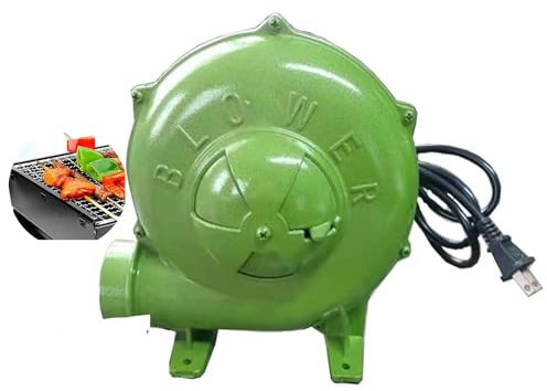 Ventilateur Électrique De Cheminée 220V Pour Barbecue - Briquets À Charbon Forge BBQ, Souffleur De Forge De Forgeron Électrique, Pour Camping Randonnée Cuisson Feu ​Soufflet Outils De Barbecue(350W)