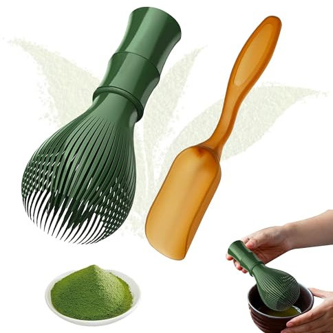 Matcha Set Matcha Kit Frusta Matcha, Matcha Whisk in Plastica Kit Matcha Con Matcha Spoon, Matcha Accessori per la Cerimonia del Tè per Fare e Mescolare Matcha