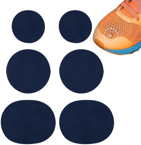 Toppa Rotonde Adesiva Per Scarpe, 6 Pezzi Toppa Per La Riparazione Del Buco Scarpe Per Punta Tela Tallone, Punta Scarpe Interno,adesivi Per Riparazione Scarpe Da Ginnastica, Scarpe In Pelle