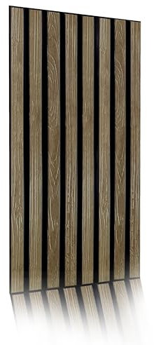 6 m² – 15 pezzi, pannelli in PVC 3D, lamelle Oak Slats effetto legno, rivestimenti da parete, soffitto, rivestimento in PVC, decorazione murale tipo tattoo