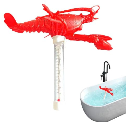 Renchey Thermomètre Pour Eau | Thermomètre Piscine Animaux Dessinés - Thermomètre Grand Pour Piscine Accessoire Maison Intérieur Extérieur Spa Source Chaude Baignade Lac Baignoire