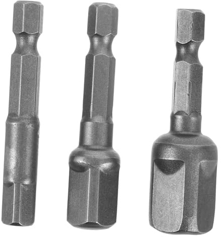 iplusmile 3 pezzi Adattatore per Bussole da Trapano Conversione Rapida per Inserti Quadrati Adattatore Presa Metallo Resistente per Utensili Elettrici e Trapani Impatto