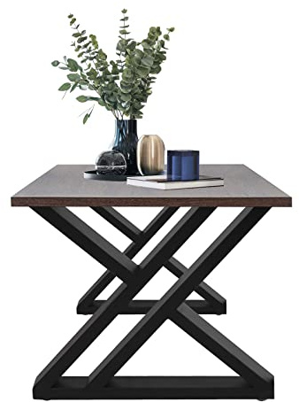 2 gambe in metallo per mobili, con struttura a X, per scrivania, tavolino da salotto, tavolo da pranzo, tavolo da conferenza, piedini per mobili, design moderno, 45 x 5 x 40 cm, capacità di carico