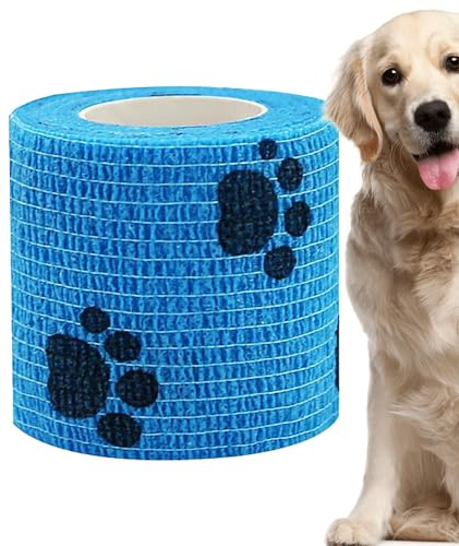 Vendaje autoadhesivo - Zapatos de vendaje para perros transpirables Envolturas para mascotas veterinarias - Vendaje cohesivo multifuncional para perros, vendaje impermeable para el cuidado de heridas