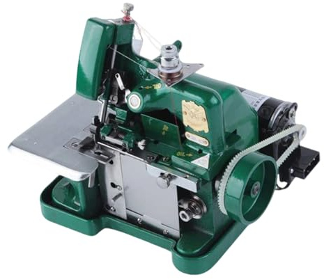 Three Thread Overlocker Sewing Machine 250W Electric Home Overlock Machine with 3.5mm Presser Foot Stroke for Edge Finishing and Personal Sewing Green