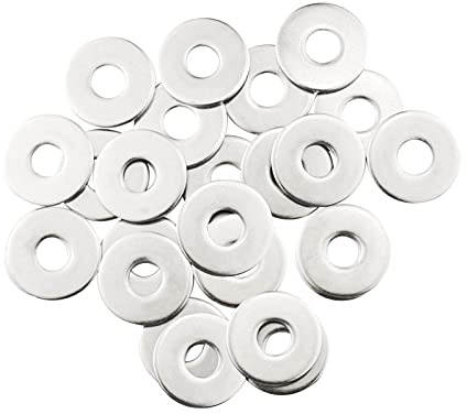 M10 Washers, M10 x 30mm Penny Washers, (Pack of 20) A2 304 Stainless Steel Washer, Flat Repair Washer, Large Metal Plain Round Chrome for Screws & Bolts