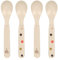 LÄSSIG Kinder Löffel Set (4 Stk.) Kinderbesteck ohne Melamin, BPA-frei, für Spülmaschine und Mikrowelle/Spoon Set Little Mateys spicy orange
