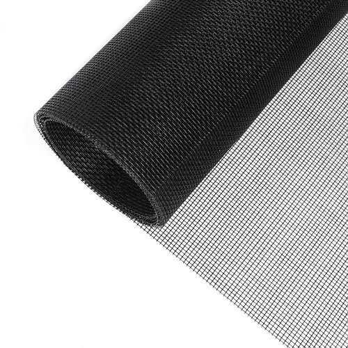 Dantolo Moustiquaire Fenêtre 250cm x120cm,Moustiquaire,Rouleau Moustiquaire,Découpable Aux Dimensions Souhaitées Anti-Insectes Pour Porte Fenêtre Baie Vitrée-Noir