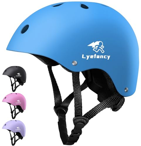 Lyefancy Cykelhjälm för barn, småbarnshjälm för 2-13 år gamla pojkar flickor, barnhjälm barnhjälm för cykling, skoter, skridskoåkning