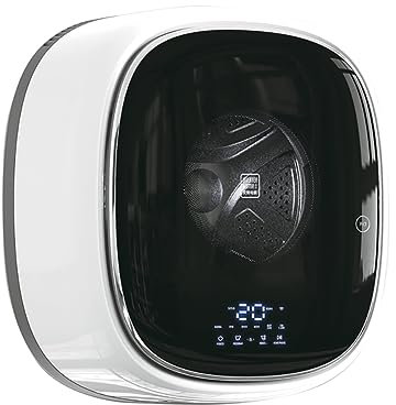 Compact Top Load Cloth Washer, Wall mounted Mini Automatic Washing Machine with Multiple Programs, Silent Operation, Portable Fully Automatic Front Drum Washer for Bathroom & Kitchen