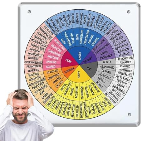 Ruota delle Emozioni per Adulti Sentimenti Del Lavoro Sociale, Arte Da