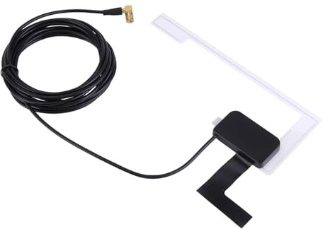 ISAKEN DAB Antenna parabrezza, autoradio digitale, supporto in vetro, connettore SMB, autoradio digitale DAB, antenna per tutti i dispositivi DAB/DAB+