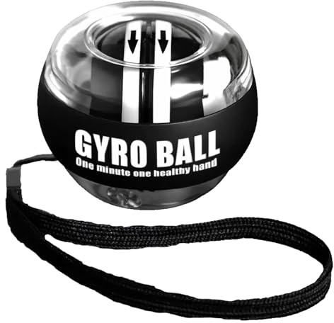Wrist Trainer Ball Auto-Start, Torque Ball Hand Strengthener, Gyro Ball for Strengthen Arms, Fingers, Gyroscopic Forearm Exerciser