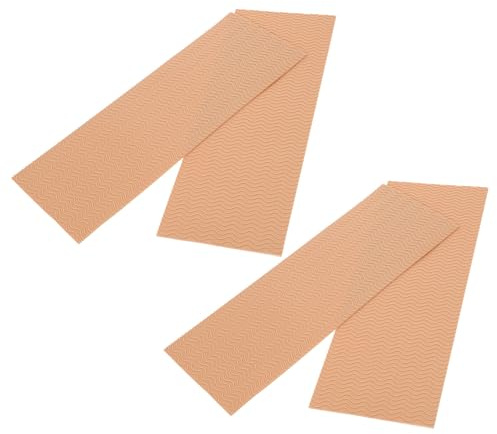 Homoyoyo Protectores Adhesivos para Suelas de Tacones Altos de Silicona Almohadillas Antideslizantes Caqui 4 Piezas para Antepié Amortiguación y Reducción de Ruido Uso Diario y Eventos