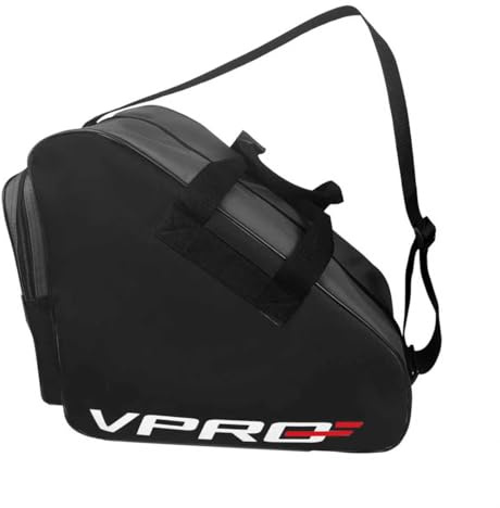 VPRE Ice Hockey Skate Bag - Portable Sports Equipment Carrier with Shoulder Straps (Black)