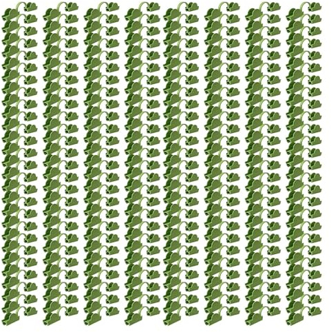 Sujetadores para Invernadero - 200 Piezas Pinzas para de Plantas,Hebillas de Presión para Film de Invernadero | para Agricultores Urbanos Trabajadores Agrícolas Aficionados
