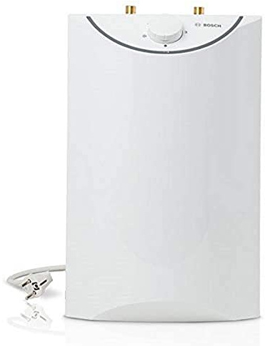Bosch Elektrischer Kleinspeicher Tronic Store Advanced - Energieklasse A, 230V, 5 Liter Kapazität - Mit Druckstopp, Tropfstopp und Kindersicherung - Weiß/Grau
