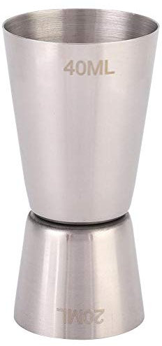Verre doseur à cocktail en acier inoxydable 304 - Double jigger pour bar - Emballage multiple (petit 40/20 cm³)