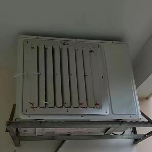 Deflettore Aria condizionata per Esterni Copertura del condizionatore d'Aria,Acciaio Inossidabile Guida Antivento per Parabrezza a Soffio Diretto,Pompa di Calore/Copertura Protettiva del condensator