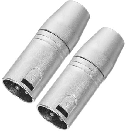 NUOBESTY 2pièces Adaptateur XLR vers Convertisseur Audio Femelle Connecteur XLR Mâle pour Appareils