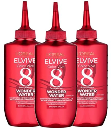 L'Oréal Paris Elvive Wonder Water Färgat Balsam för färgat hår Vätska Behandling Glansigt Omedelbar 200 ml (3 enheter)