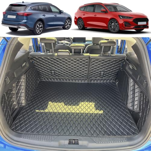 7DEEKEI Vasca Baule per Ford Focus 4 IV 5-Porte SW Wagon/Turnier 2018-2025 (con Pianale del bagagliaio in posizione alta) Protezione Bagagliaio su Misura