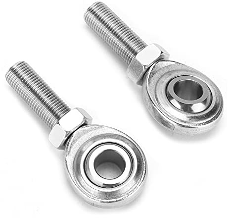 Sorandy 2 Piezas de Acero Inoxidable de Alta Precisión 1/2 In-20 RH Rosca Macho Junta Heim para Auto Motocicleta ATV Barco, Rodamiento de Extremo de Varilla Anticorrosivo a Prueba de Herrumbre para