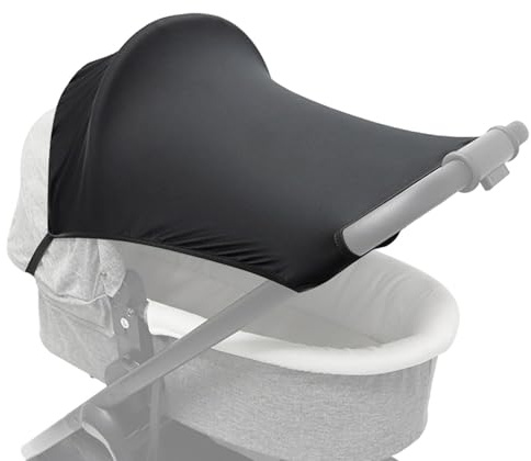 Estensore universale per passeggino – Tenda parasole pieghevole, design traspirante, rete portatile con protezione raggi UV, robusta tenda per carrozzina per protezione dalle intemperie calde e