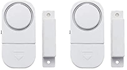 2 Pack Door Alarms for Home Security, Door and Windows Safe Sensor Alarm System for Home Security, Door Window Alarm Sensors for Garage Prevent Robbery (With Battery)