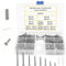 TAIANJI 420 Pcs M3 Flat Head Self-Tapping Screws, 304 Stainless Steel Wood Screw Phillips Assortment Set Contains Screw Anchors