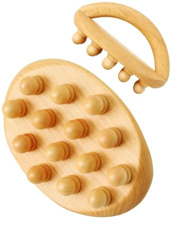 Felenny Brosse de massage en bois pour le corps - Drainage lymphatique - Anti-cellulite - Outil de sculpture du corps pour une utilisation complète du corps