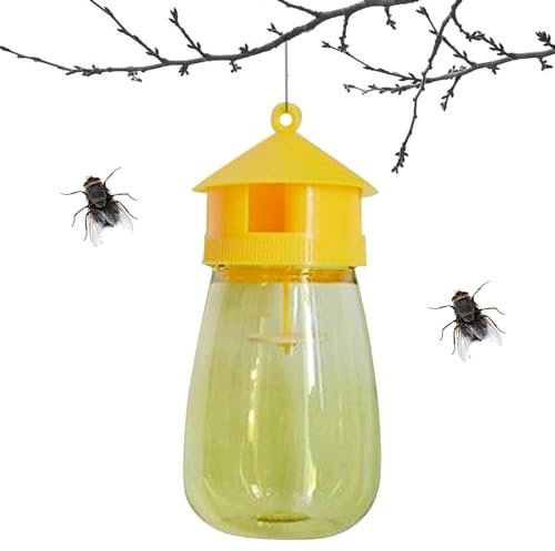 Piège à insectes extérieur – Attrape-guêpes et mouches réutilisable | Piège à abeilles charpentières résistant aux intempéries pour jardin, patios, écuries, granges, pâturages