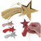 KADAX Weihnachtskugeln aus Kunststoff, bruchsichere Weihnachtsbaumkugeln, Christbaumkugeln, Baumkugeln, Weihnachtsdeko, Christbaumschmuck (Sterne, 4 Stück)