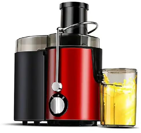 TsoLay Spremiagrumi, Estrattore centrifugo da 1000 W con Scivolo per l'alimentazione a Bocca Larga, impostazione a 3 velocità, Acciaio Inossidabile e Piedini Antiscivolo, per Frutta e Verdura