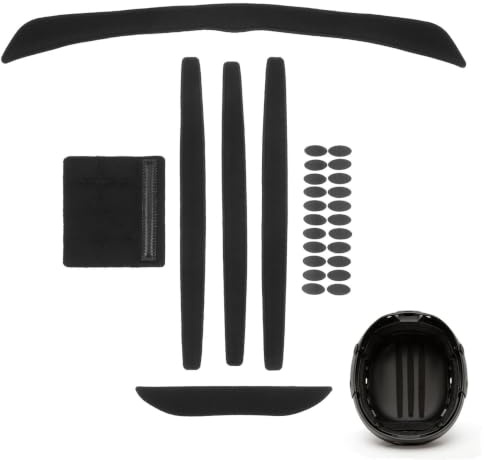 POPETPOP Ensemble de 7 pièces de casque de vélo avec rembourrage intérieur en mousse légère avec haute absorption de la transpiration pour casques de vélo de route et de VTT amovibles et faciles à