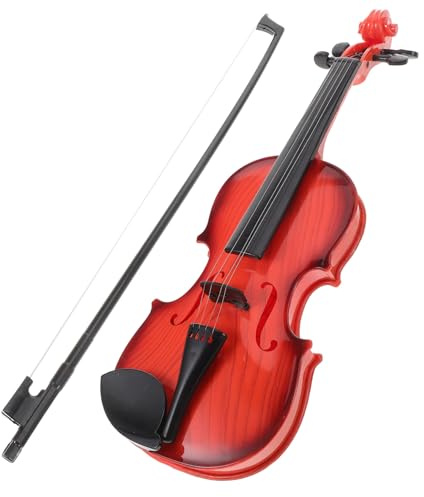 YARNOW Violon Réaliste pour Garçon Fille Modèle Délicat sans Batterie Instrument Éveil Musical pour Débutants Apprentissage des Rythmes et Performance Sonore