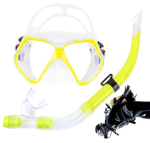 Kit Tuba de plongée Adulte Vue Panoramique Anti-Buée pour Natation