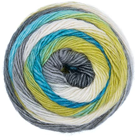 Gründl Wolle Colourful 200g Farbverlaufswolle zum Stricken und Häkeln Farbverlaufsgarn Wolle mit langem Farbverlauf (04), 6052