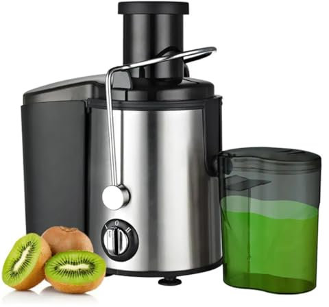 Spremiagrumi, Estrattore Centrifugo Da 800 W Con Bocca Larga Da 2,55 Scivolo Per Frutta E Verdura, Regolazione Della Velocità Della 2a Marcia, Facile Da Pulire, Acciaio Inossidabile, Senza BPA