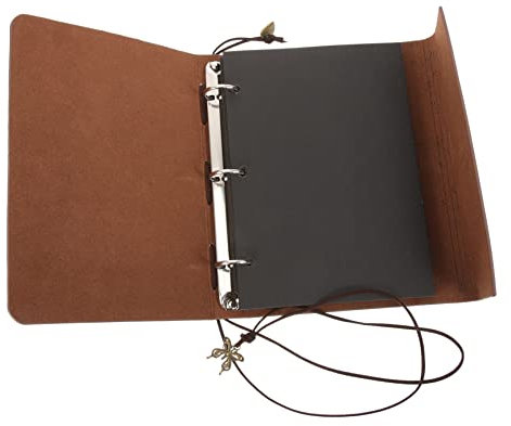 IMIKEYA Familien Fotoalbum khimar hijab schließanlage scrabook geburtstags hochzeitsalbum Retro-Fotoalbum Postkartenalbum Bilderalbum Sammelalbum im Retro-Stil dekoratives Fotobuch Leder