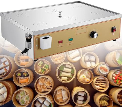 JJENXYYDS Máquina Comercial para cocinar Bollos al Vapor, vaporera eléctrica de 2/4/6 Orificios, tamaño de vaporera de 13 a 20 cm,vaporera eléctrica para Restaurante bufé en el hogar,Six-Hole