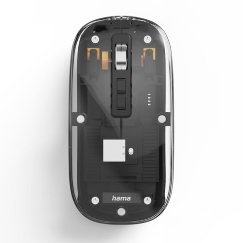 Hama Mouse Multi-dispositivo SS WM-600 WM-600 - Radio/BT, piatto, nero