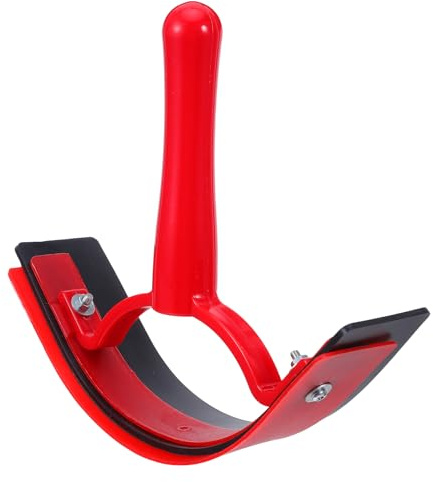 LOORGVEL Raspador Plástico Rojo para Sudor y Agua de Caballos, Herramienta Ligera y Ergonómica para Limpieza y Aseo de Establos, Suministros para Cuidado Equino, Raspador para Eliminar