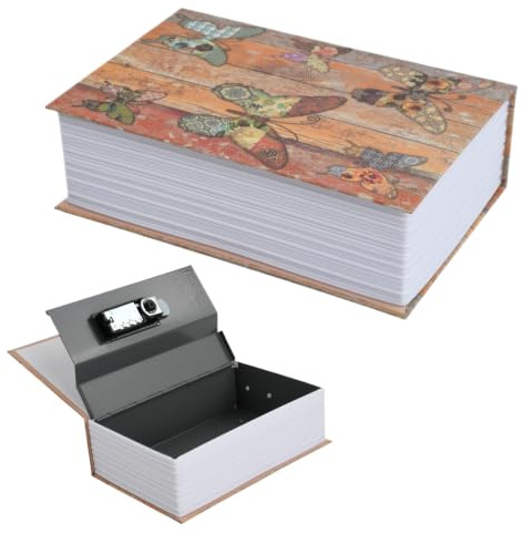 Caja de Seguridad en Forma de Libro, Caja Fuerte para Libro con Cerradura de Combinación, Caja Fuerte Secreta para Libros de Diccionario, para Joyas, Efectivo, Dinero, Objetos Valiosos
