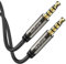 TesRank Cable Audio Auxiliar, Cable Jack 3.5mm Macho Macho 4 Pines TRRS Cable Aux Estéreo Jack Conector Alargador Cable para Móviles,Auricular Diadema,Altavoces,Coche,MP3,Ordenador,Microfóno-1 Metro