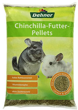Dehner Nagerfutter, Chinchilla Pellets, 5 kg (Packung mit 2)