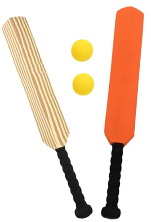 Kisangel Baseballschläger Satz Kinder Eva Kunststoff Tragbarer Trainingsschläger Vintage Outdoor Baseballspielzeug für Familie und Sport